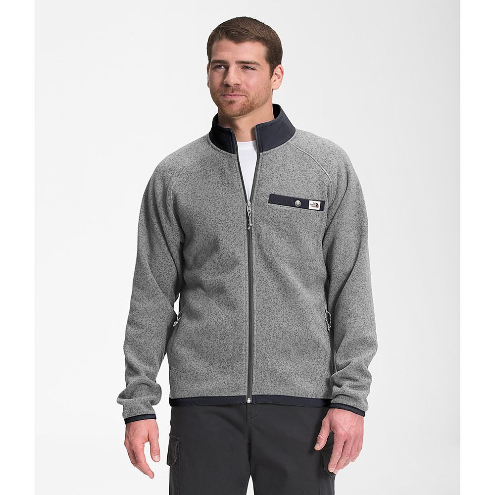 The North Face Fleece Jacket Mens Australia - The North Face Gordon Lyons Full Zip Grey (TRW-052489)